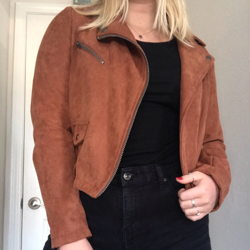 BROWN SUEDE JACKET